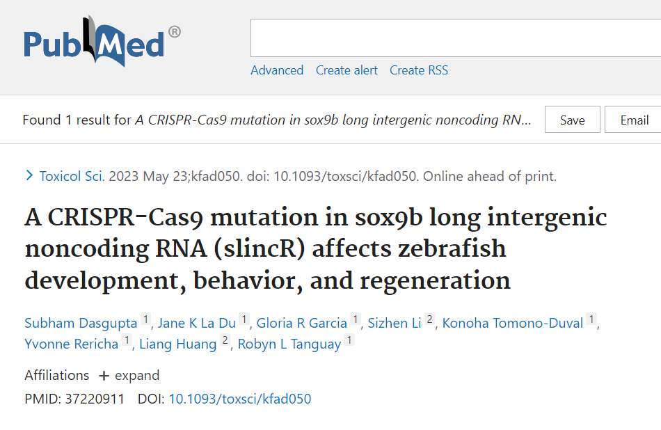 Publications - Tanguay Lab